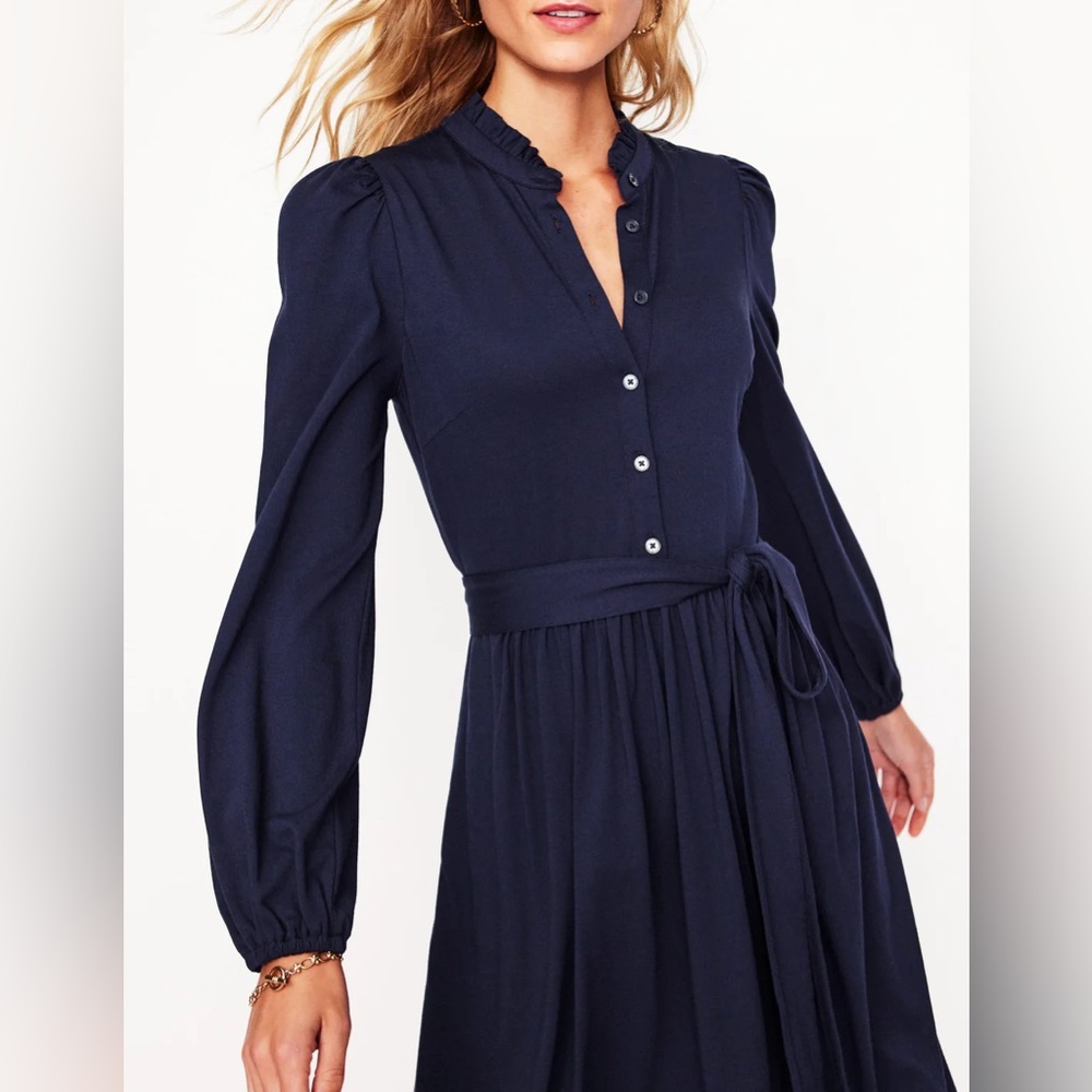 NWT Boden Willow Frill Short Shirt Dress Size 14R - Picture 2 of 7